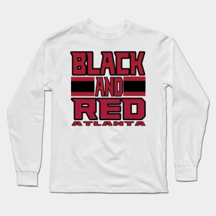 Atlanta LYFE Black and Red True Football Colors! Long Sleeve T-Shirt